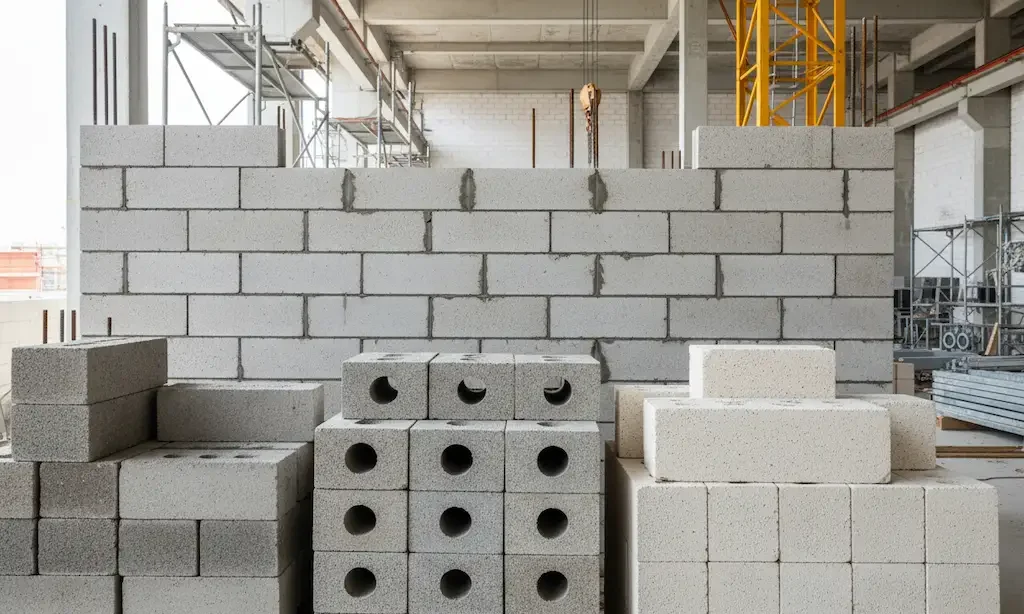 Tipos de bloques de hormigón